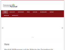 Tablet Screenshot of feriendomizil-marschall.de